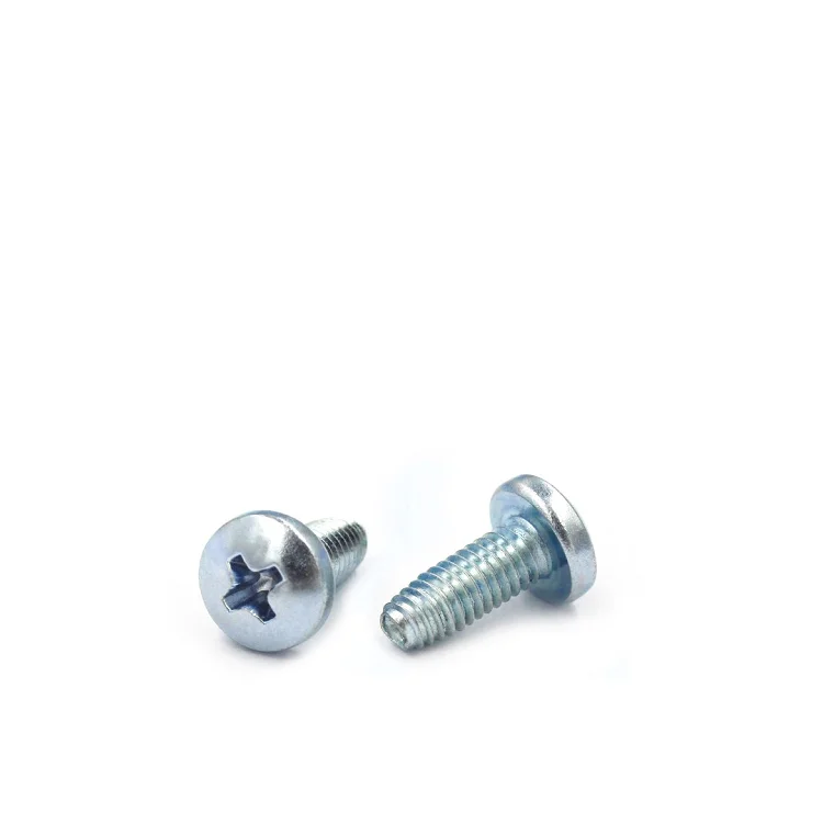 Factory Wholesale White Zinc M5x10 DIN 7500 self tapping screws Cross Recessed pan head thread rolling screws