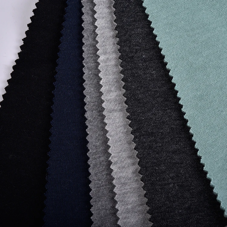 High quality 250gsm 67%polyester 33%cotton french terry fleece hoodie fabric for coat,sweatshirt