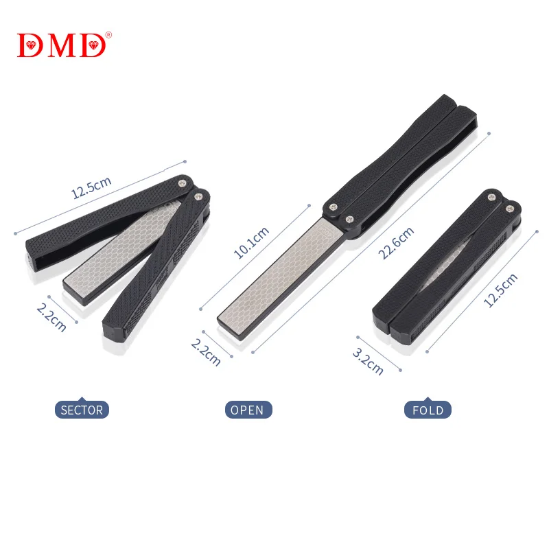 Factory Wholesale Double Side Diamond Hunting Knife Sharpener Outdoor Tools