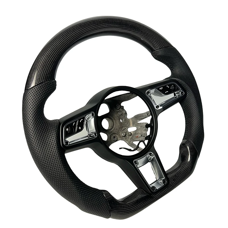For Porsche Macan Panamera Cayenne Cayman Boxster 991 992 970 971 918 997 718 981 982 Modified carbon fiber steering wheel