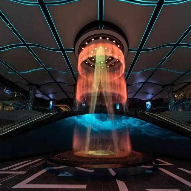 Цифровая водная занавеска, цифровой дождь, водопад