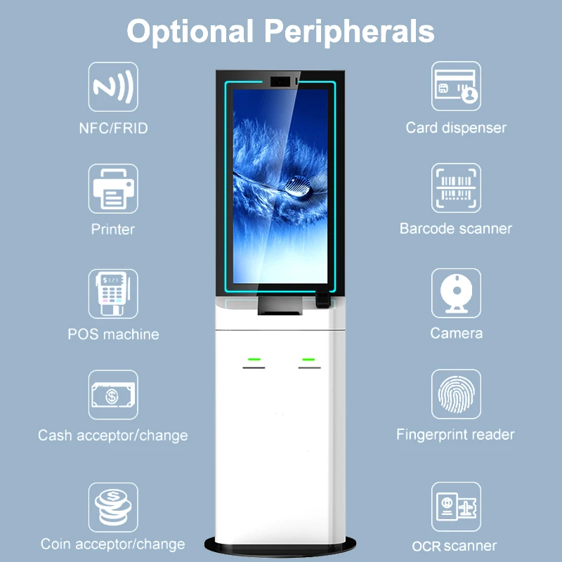 LIEN atm currency exchange machine multi function kiosk cash and card acceptor card dispenser kiosk