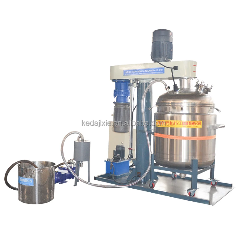 Paint Vacuum High Speed Disperser Mixer With Multi Tanks High viscosity liquid Mixing Machine