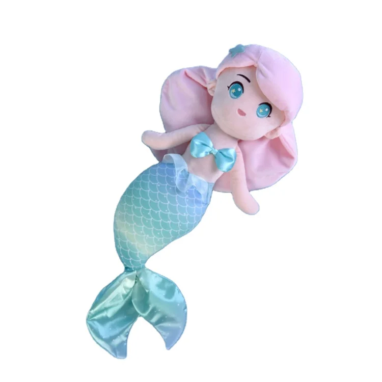 Custom Mermaid Princess Plush dolls multi-color Cute design Cartoon plush Mermaid toy Stuffed Toy For Girls kids Gift