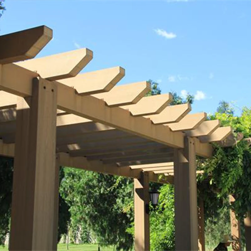 Easy assemble outdoor home and garden waterproof WPC composite wood pergola