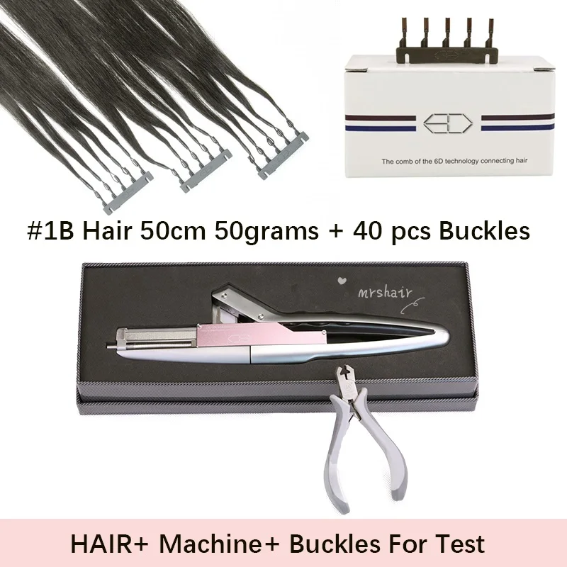 Indian Virgin Hair Cuticle Aligned Wholesale 6d hair extensions 2nd generation 6d hair extension machine