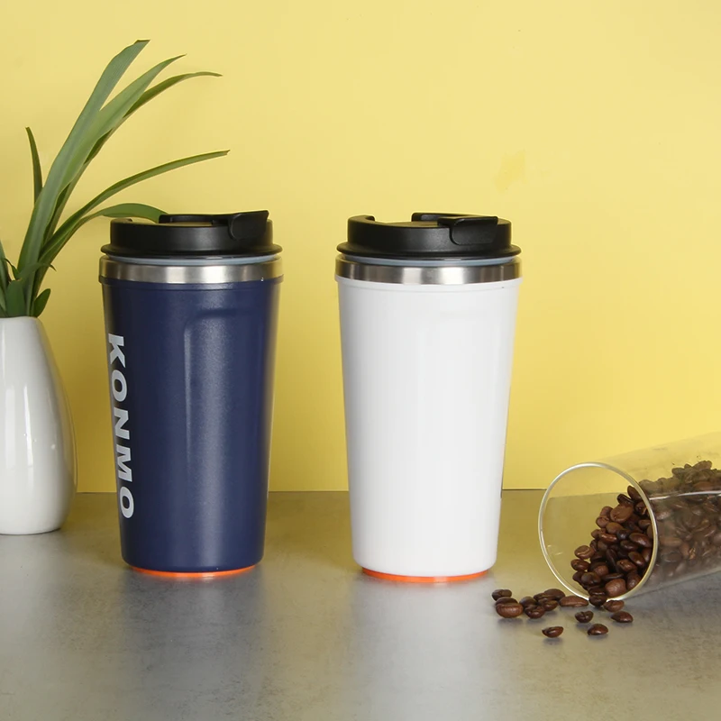 White Big Capacity Hand Coffee Cup 500ML for Picnic Or Camping