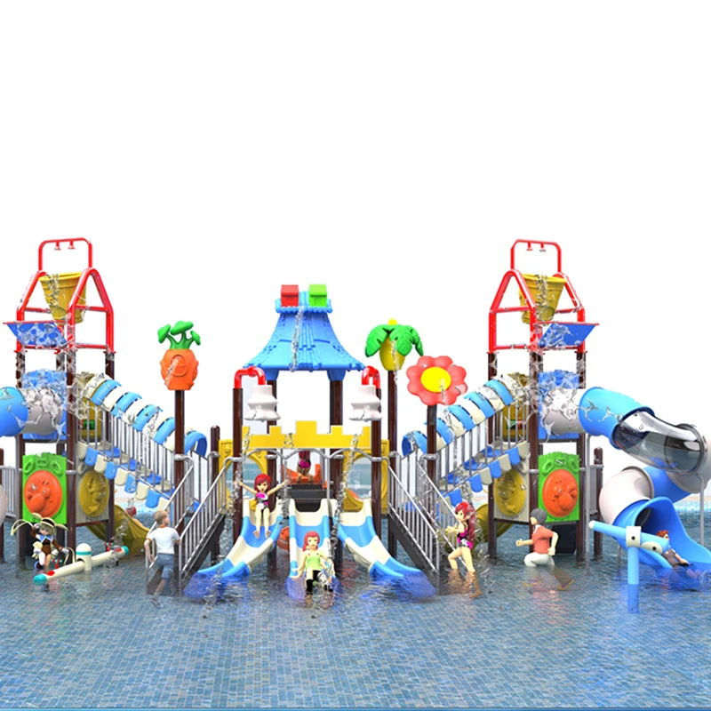 Wholesale Aqua Spray Water Park Fun Water Slide For Kids