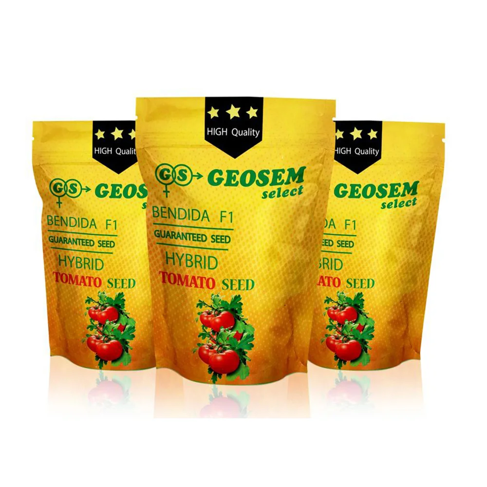 
OEM moisture proof resealable ziplock aluminium foil organic vegetable weed grass seed packing bag pouch 