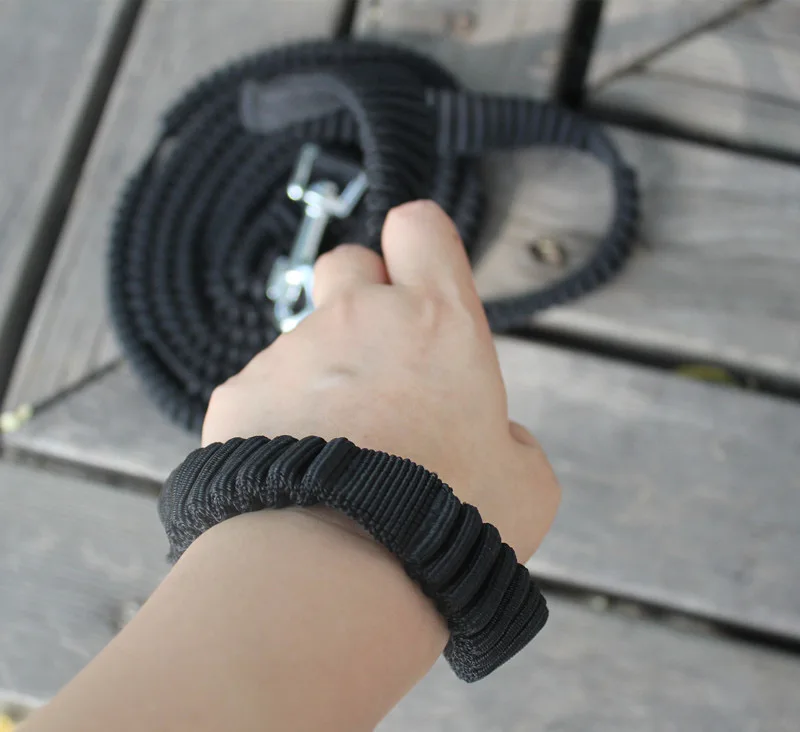 custom logo  water proof dog padded long supplies braided thick leash rope