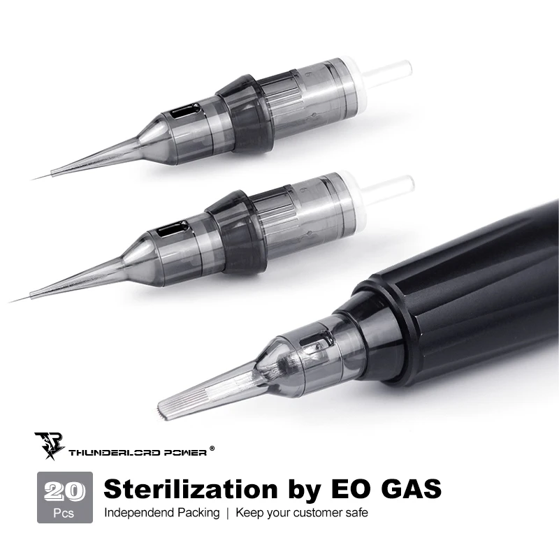 Professional Disposable Membrane Sterilized SPM tattoo Permanent Makeup Magnum Tattoo Needle Cartridge with long hair stroke