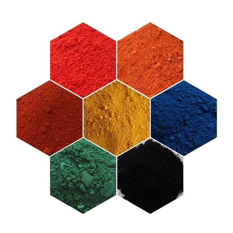 iron oxide pigment for concrete coloration of terrazzo magnetic materials plastic pigments