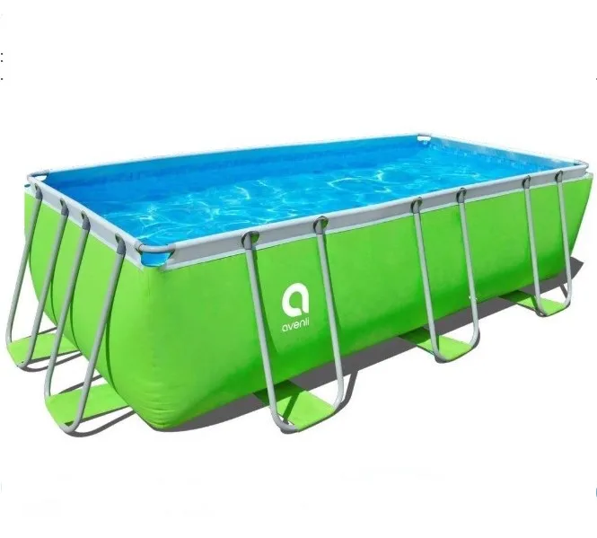 2021 new product inflatable rectangular metal frame swimming pool with different size for choose