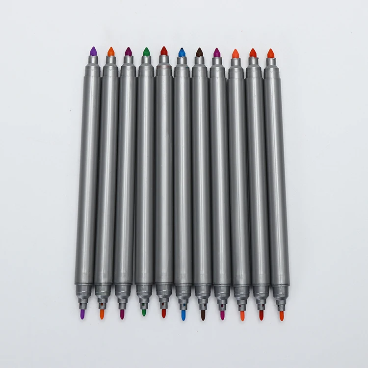 Factory custom logo back to school multi color fine felt tip marker pen ,fibre tip pen for kids