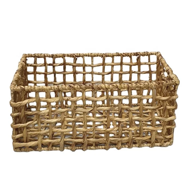 seagrass  woven  bamboo fruit basket hanging wicker wholesale loundry  woven storage basket water hyacinth home storage