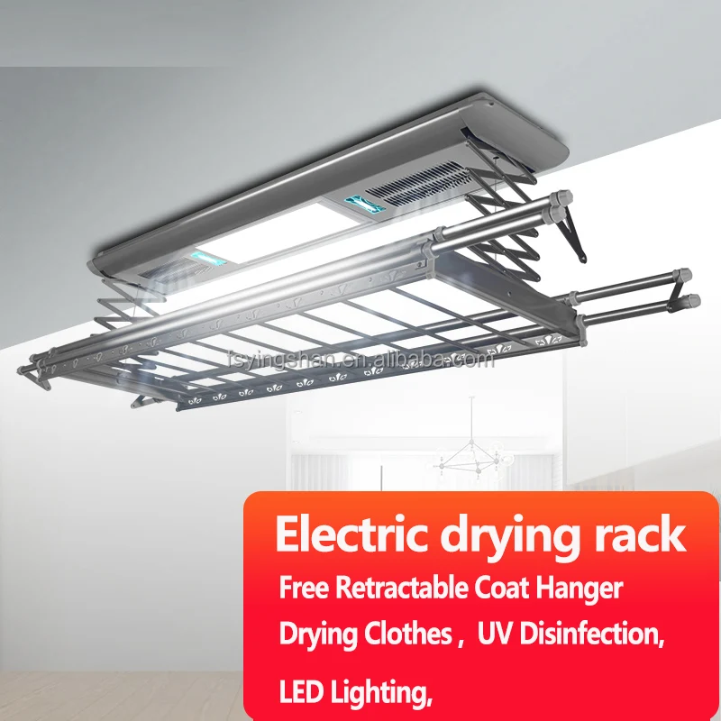 Smart Rack Energy-Saving Automatic Aluminum Alloy Clothes Hanger Multi-Functional Heated Drying Rack Home Use  Balcony