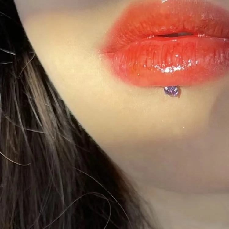 Natural diamond 2.5mm 3mm 4mm 18K Gold Labret lip stud nose ring cartilage piercing ear bone stud for women