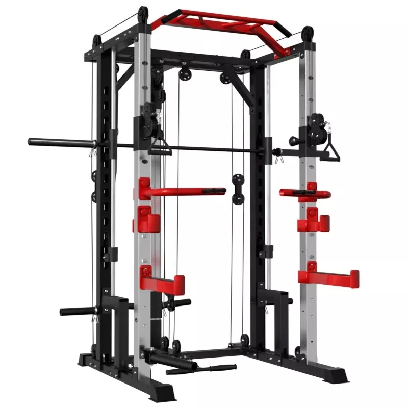 Wholesale Multi Functional Trainer Smith Machine Function Power Rack Gym Equipment Squat Frame