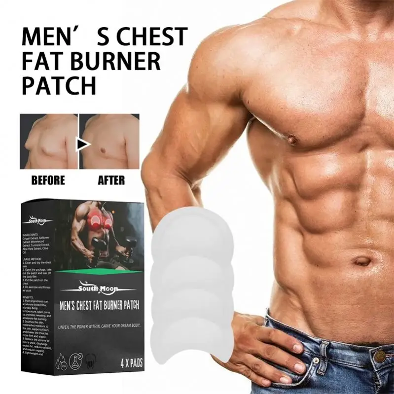 oem South Moon New 4 Pcs Pack Body Shaping Wormwood Patch Weight Loss Fast Burn Sticker Chest Care Chest Fat Burning Patch