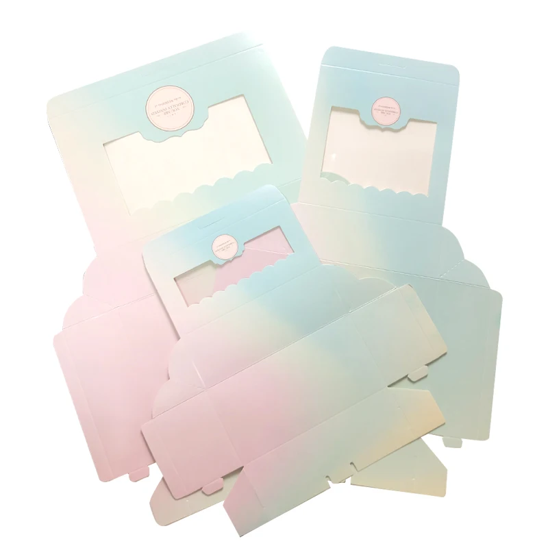 Custom Paperboard Wholesale Gift Grade Food Bakery Food Cake Chocolate Packaging Printing Cookies Pastry Boxes with Window