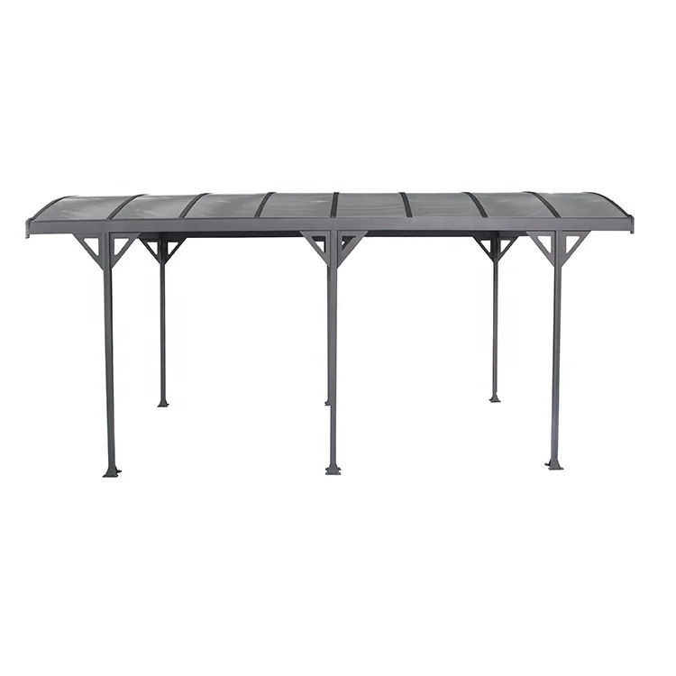 high quality 19*10FT multifunctional car parking shed garage carport with Polycarbonate sheet Roofing factory