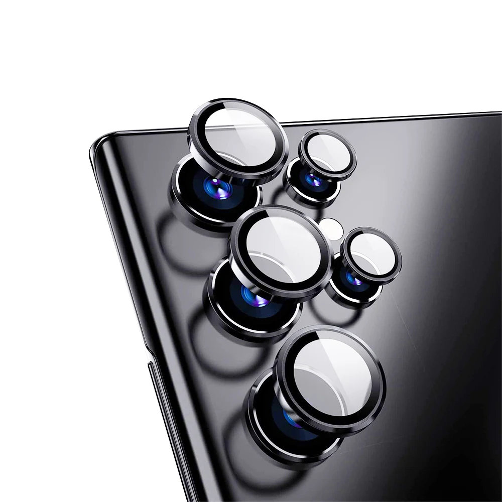 Metal Ring Eagle Eye Camera Lens Protector for Samsung Galaxy S23 Plus Camera Lens Protector for Galaxy S23 Tempered Glass