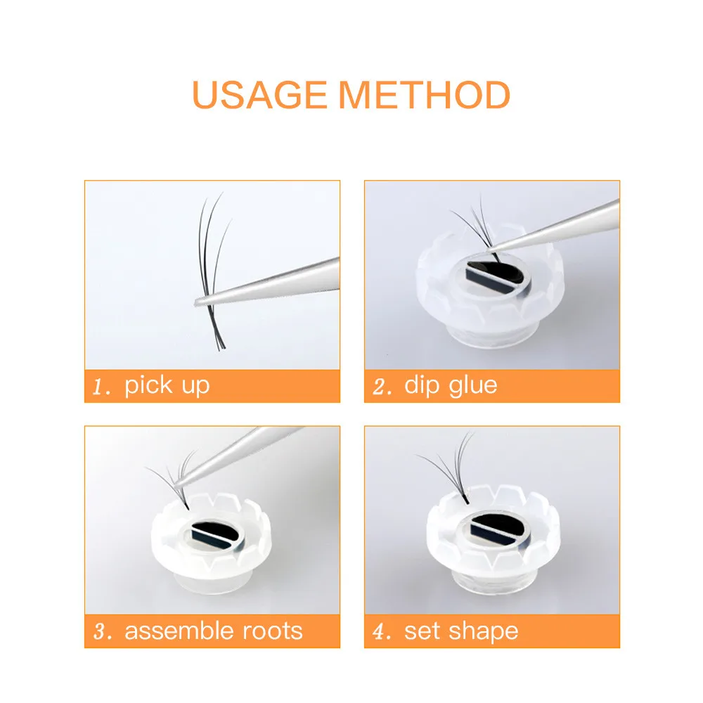 NAGARAKU Eyelashes Cilios Holder Make Up Tools Fans Lashes Glue Holder Eyelash Glue Blossom Holder Russian Volume Eyelash