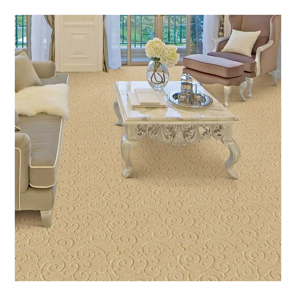 Kaili PP Hign Pile Comfortable Fancy Wall-to-Wall Fireproof Cost-effective Broadloom Tufted Carpet for Hotel Guest Room Home