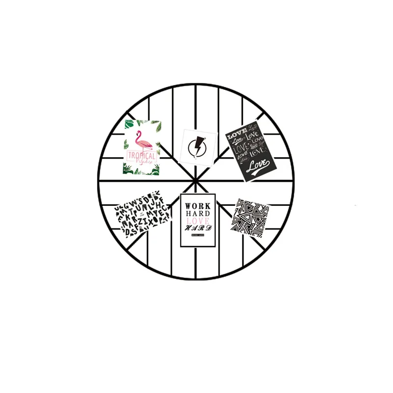 Скандинавская железная художественная стойка ins настенный стеллаж без отверстий для гостиной спальни металлическое настенное украшение дома Стеллаж с сеткой