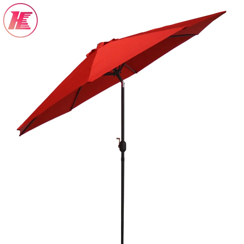 Manufacture Outdoor Garden Courtyard Leisure Sunshade  Sunscreen Hand Folded Telescopic Pillar Sun Umbrella