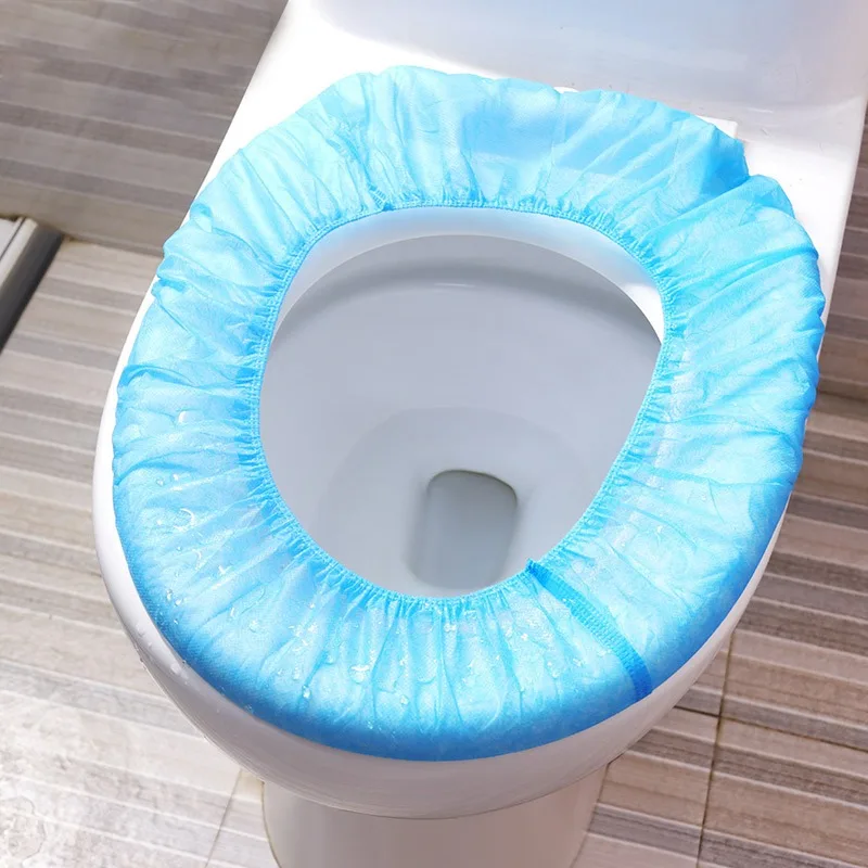 Newest Disposable toilet seat comfortable soft non-slip environmentally friendly elastic non-woven toilet seat cover disposable