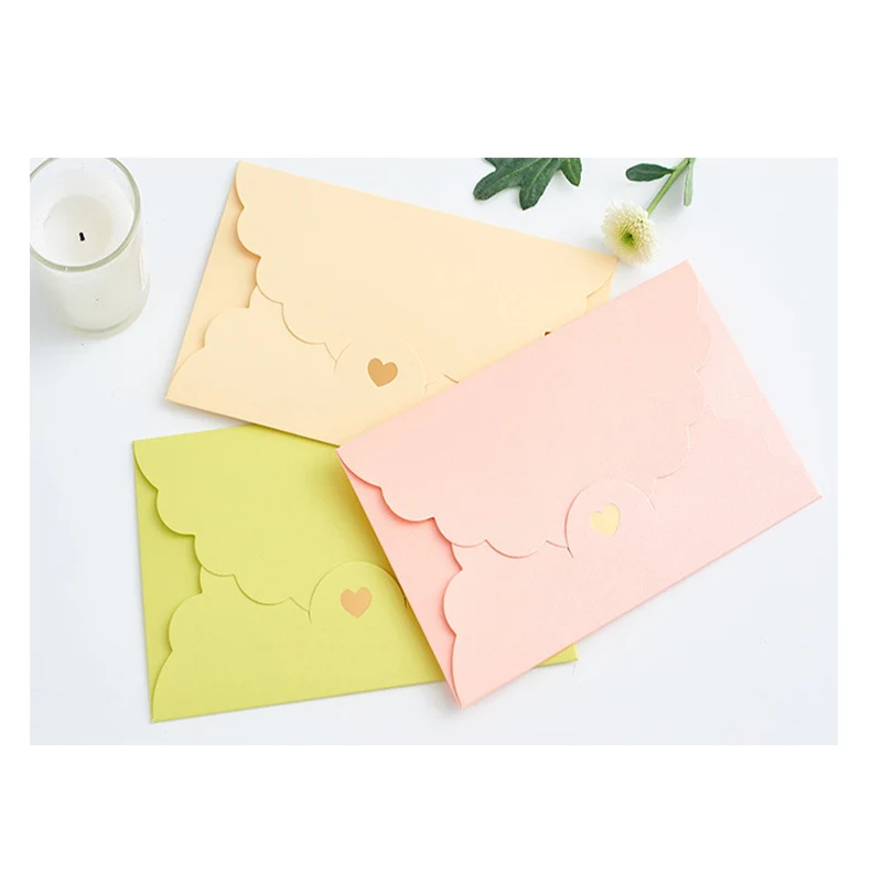 Hot sale A6 colorful paper envelopes with Love buckle Business Photo envelope creative gift envelop size 175*110mm