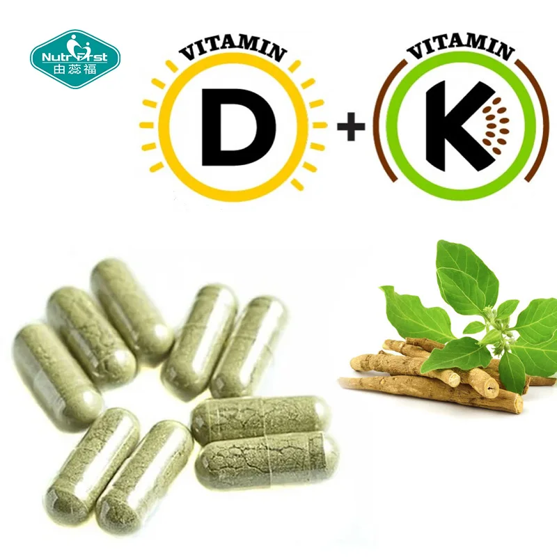Height Improvement Hot Selling Formula Vitamin D&K Calcium Capsules in Bulk for Bone Density Enhancement
