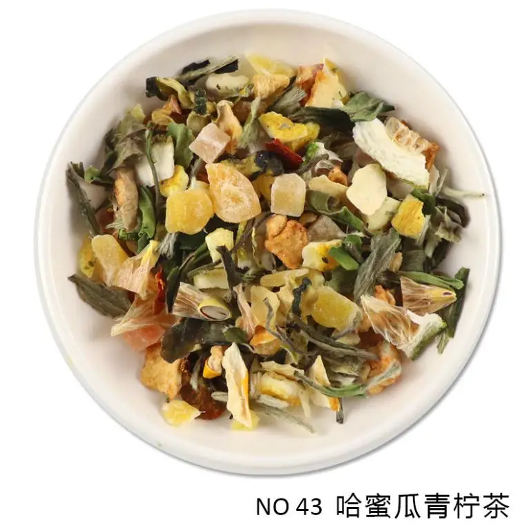Nice Taste  Blended Tea Chinese Fruit Tea Hami Melon Kiwi & Lime Tea