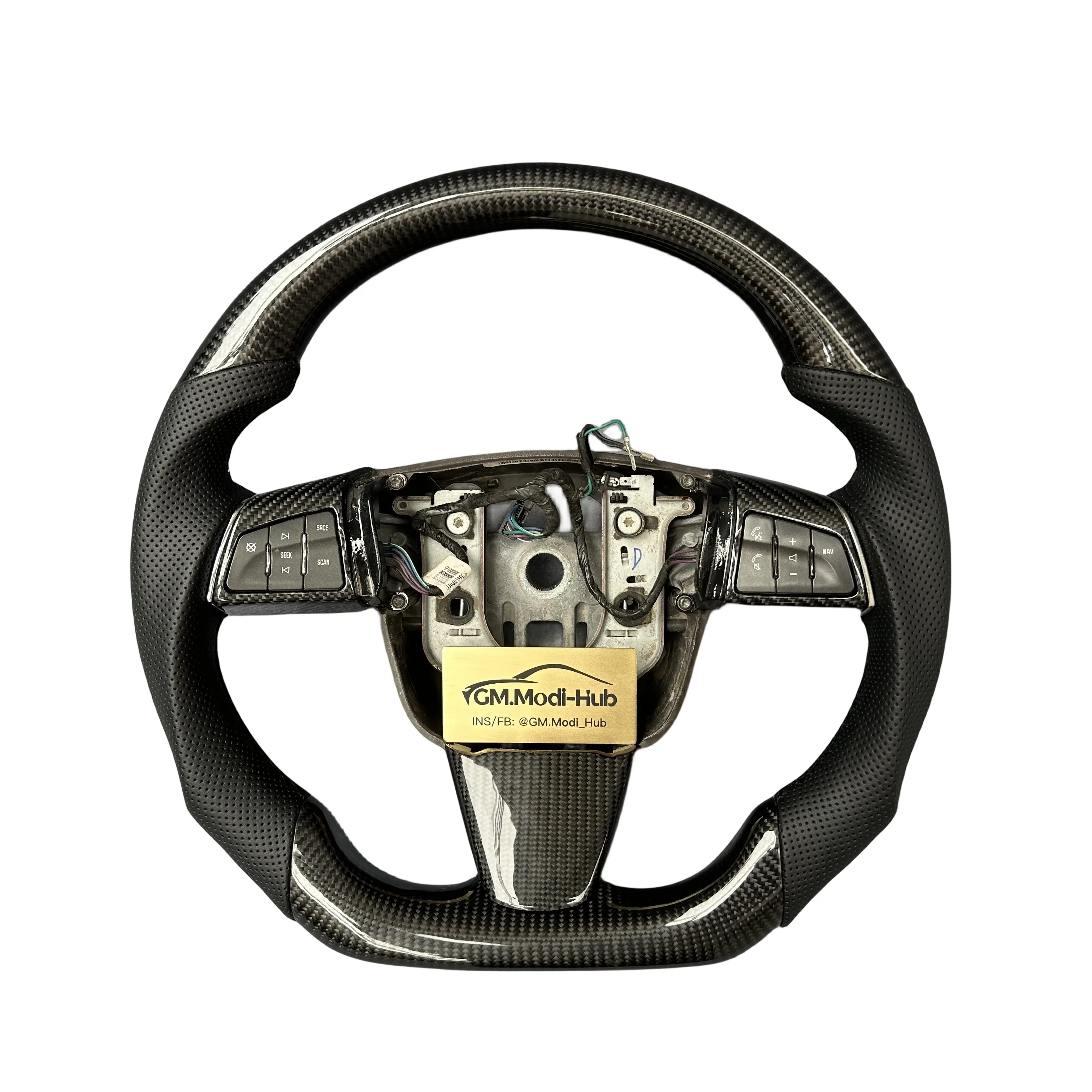 GM.Modi-Hub  Carbon Fiber Steering Wheel For Cadillac 2008-2013 CTS  STS XLR SRX