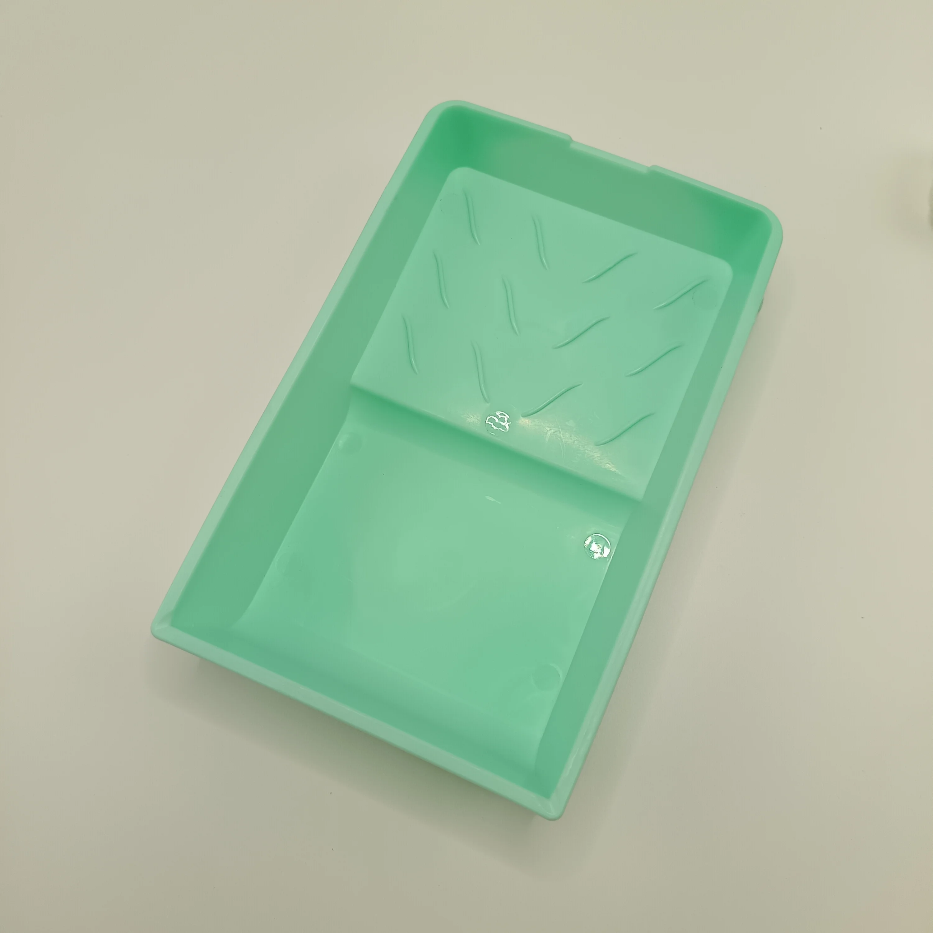 High Quality Cheap Stable Green Color Plastic Oil Paint Tray Durable Recyclable MINI Roller Plastic Painting Brush Tray