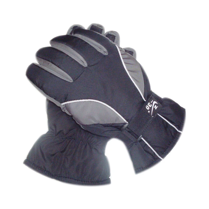Men Waterproof Breathable Winter Snow Ski Gloves Leather Heated Gloves Ski
