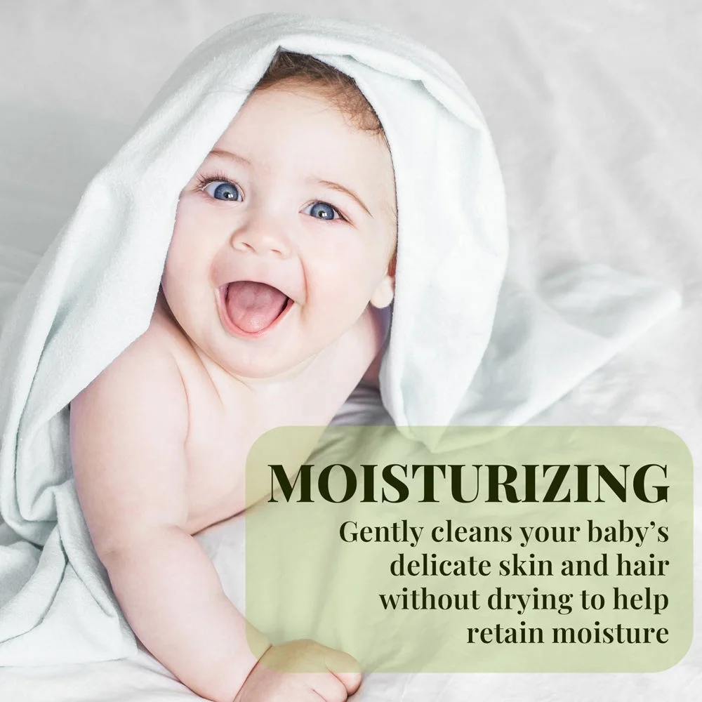 QQLR 2-in-1 shampoo and body wash for babies Moisturizing Skin care Natural organic safety baby Body Wash