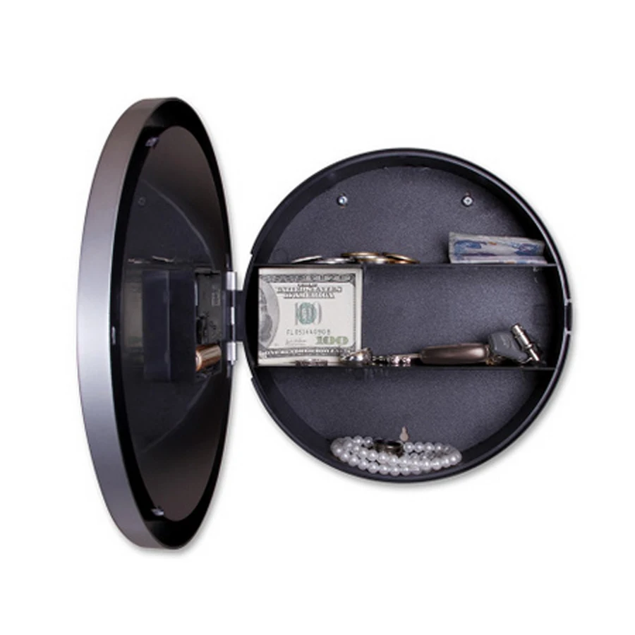 Round clock safety box safe hidden safety box clock hanging wall clock safe Stash safe box with a food grade smell proof bag