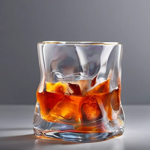 High Appearance Level Twisting Glass Cup Tumbler Revolving Water Cup