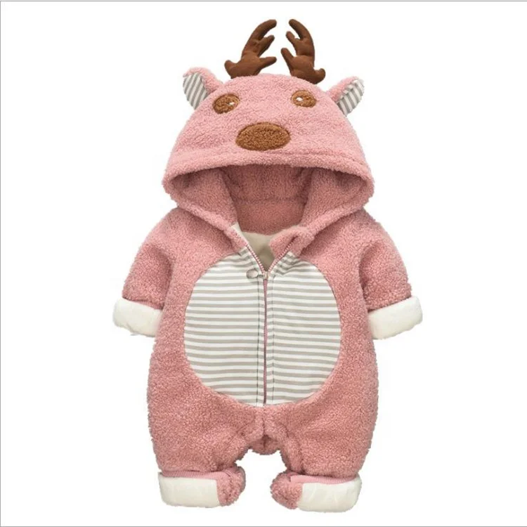 Baby autumn and winter clothing plus velvet thickening climbing clothes