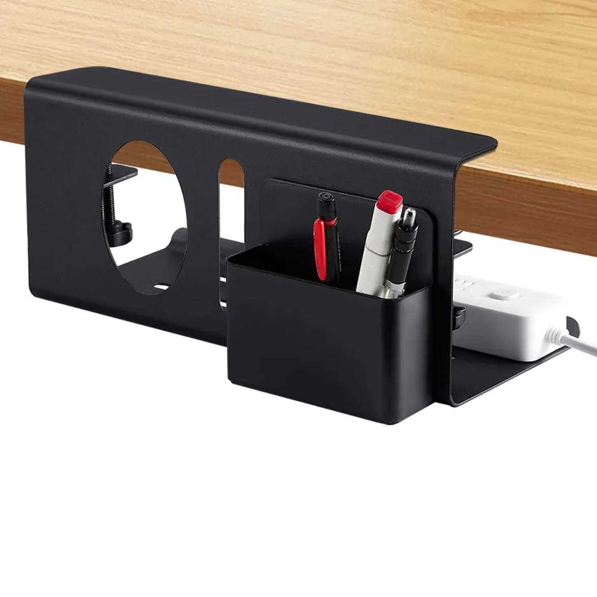 2024 New Item  No Drill Cable Raceway Standing Desk Cable Organizer Under Desk Cord Management Under Desk Cable Management Tray