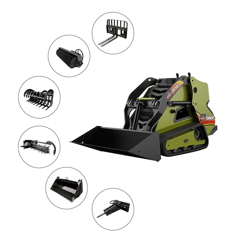 China factory Brand new SV25H diesel tracked mini skid steer loader with bucket