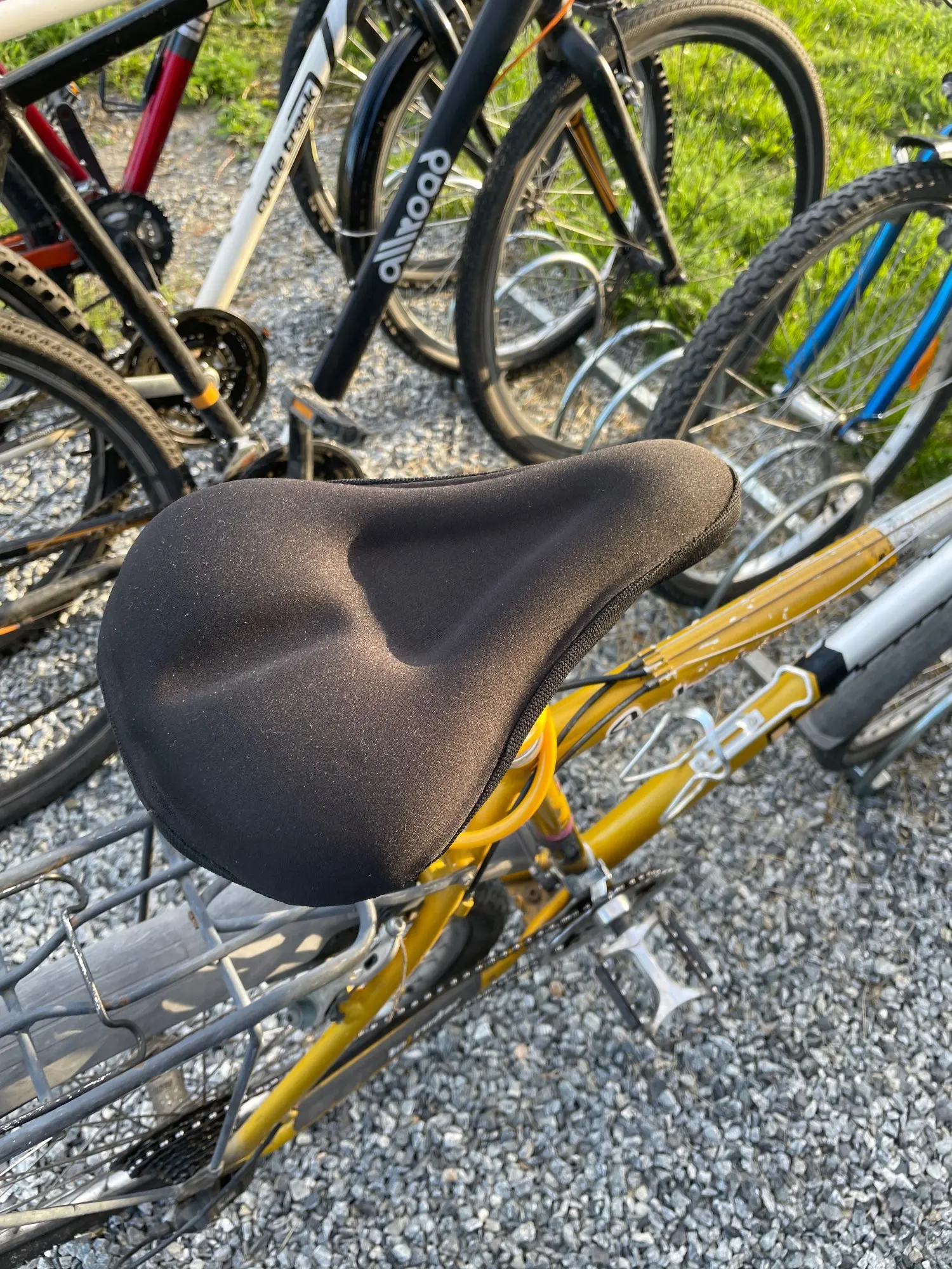 Seats GEL Silicone Sponge Bicycle 3D Soft Gel Saddle Seat Cover Cushion Pad Waterproof Universal Bike Seats Bike Accessories