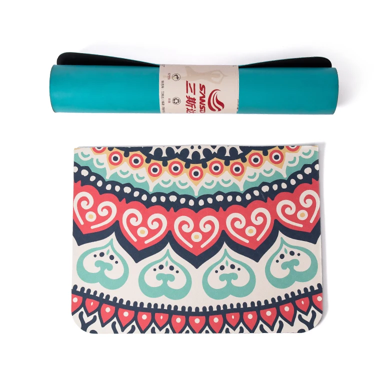 Sansd Extra Thick High Density Exercise Tpe Waterproof Yoga Mat For Hot Yoga Bikram Ashtanga Sweaty Workouts