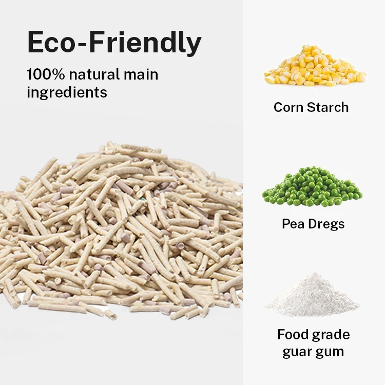 Muawu 100% Natural Cat litter High Quality Organic Corn 1.5 2.0 3.0mm Tofu Plant Soy Cat litter can flush toilet Cat sand