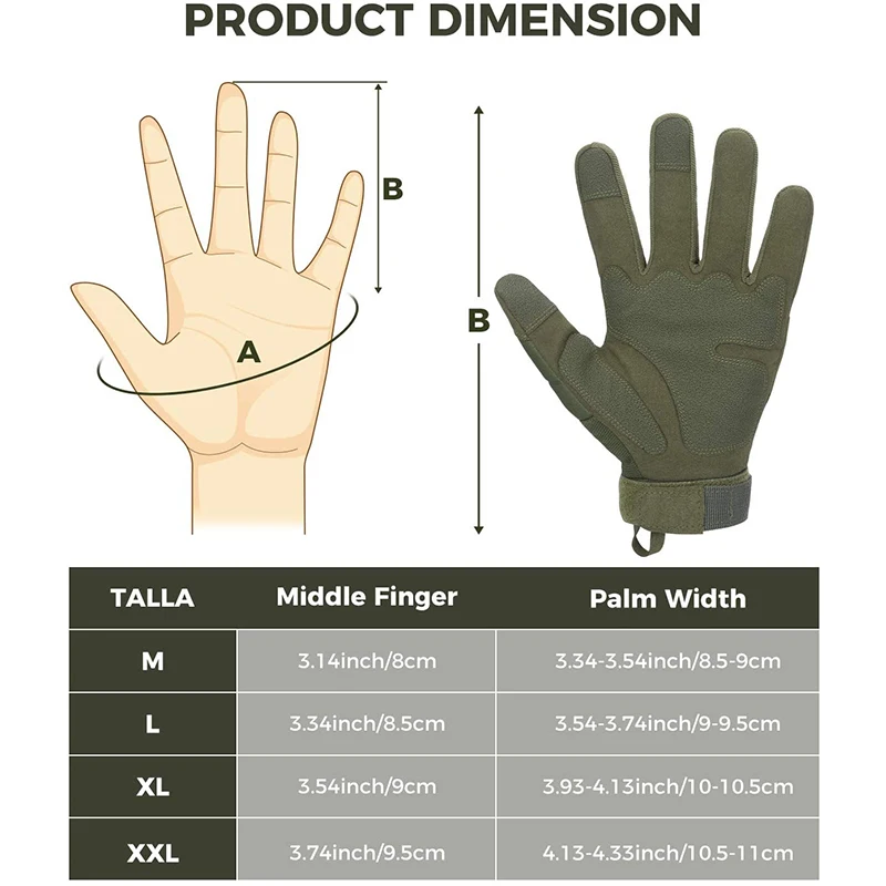 Daily Protection Military Tactical Touchscreen Gloves for Hunting Shooting Hiking