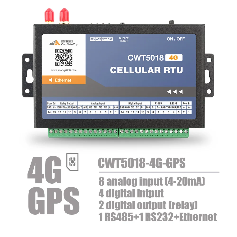 CWT5018 32 Channel 3g Gsm Sms Gprs Wifi Ethernet Temperature Humidity Alarm Data Logger Monitor System