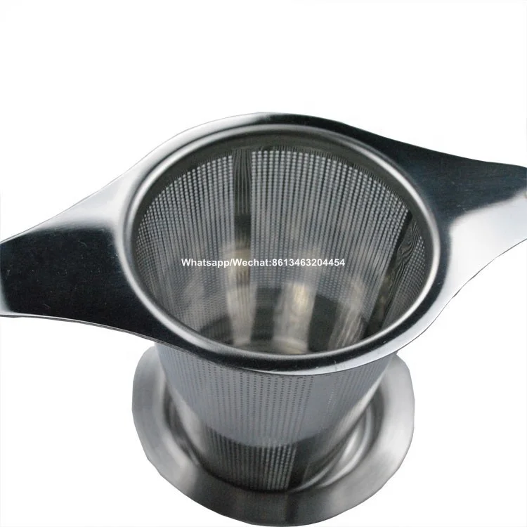 Double Handle For Custom Cup Mug Teapot Tea Filter Stainless Steel Mesh Tea Infuser