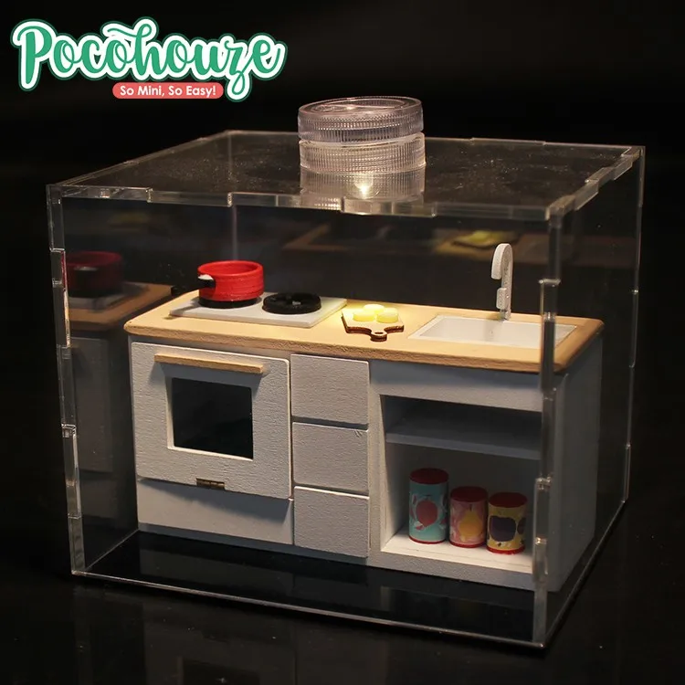 2019 Kid hot wooden mini kitchen decorative house for sale